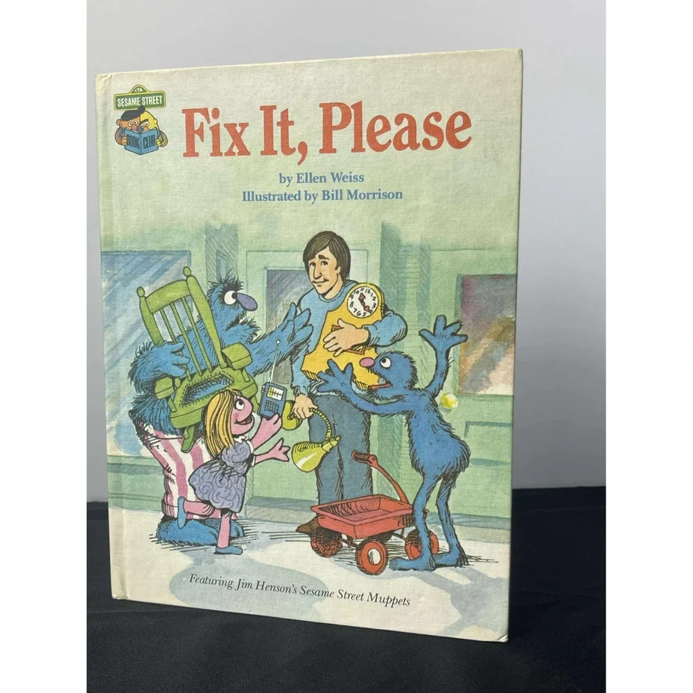 Sesame Street Fix It‎ Please Golden Press Childrens Book 1981 vintage